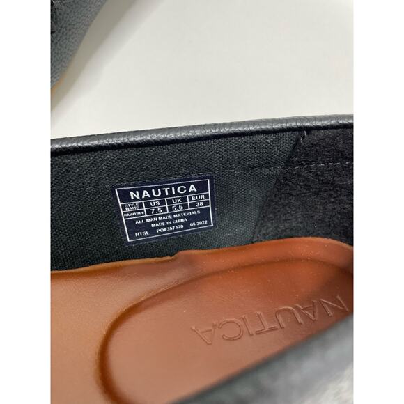 Nautica Raintree Logo Chain Loafer Shoes Slip On Flats Black Women's Sz US 7.5 - Picture 6 of 6